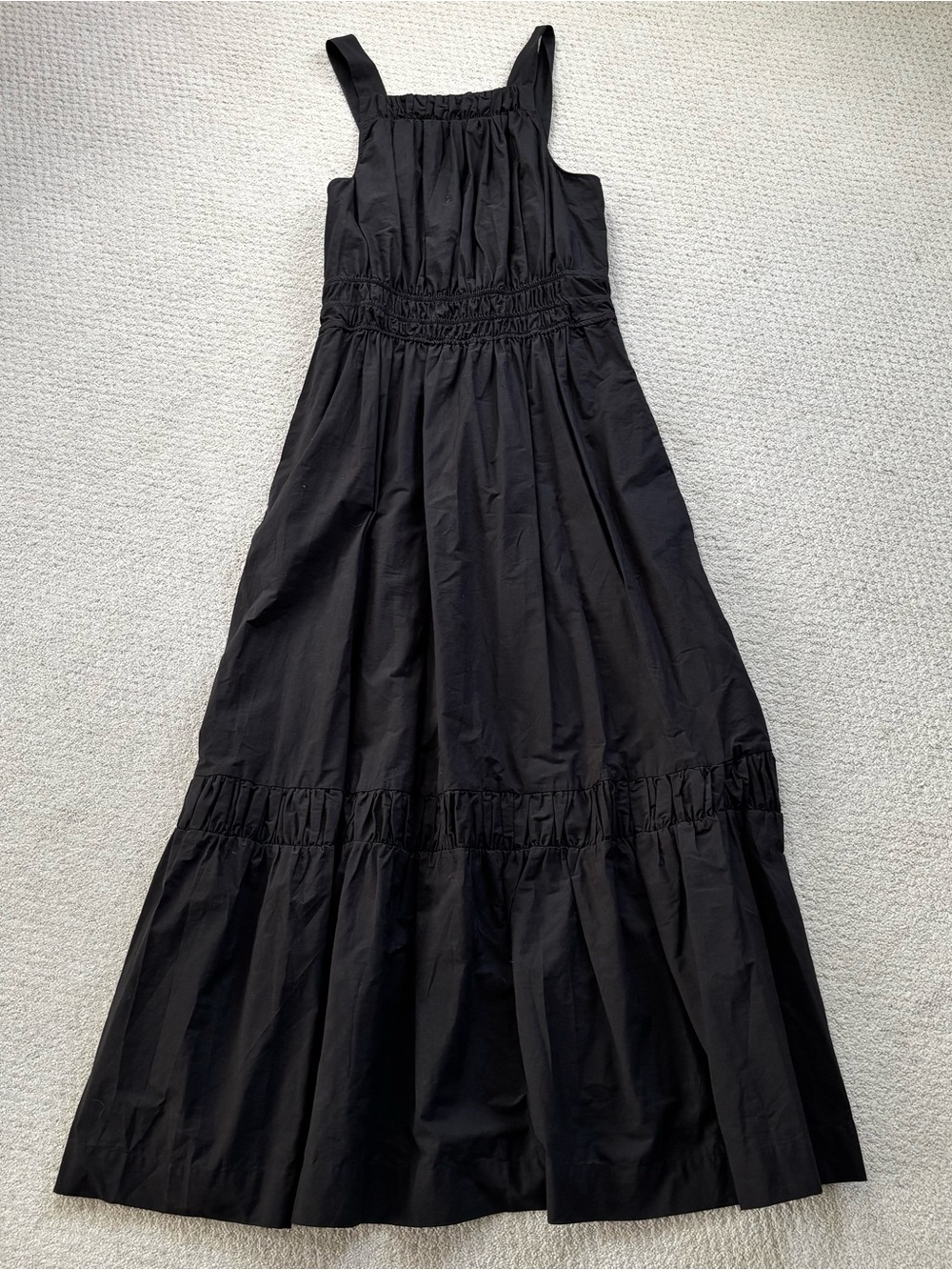 Anthropologie Black cotton Maxi Dress - Women